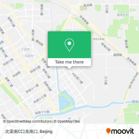 次渠南C口东南口 map