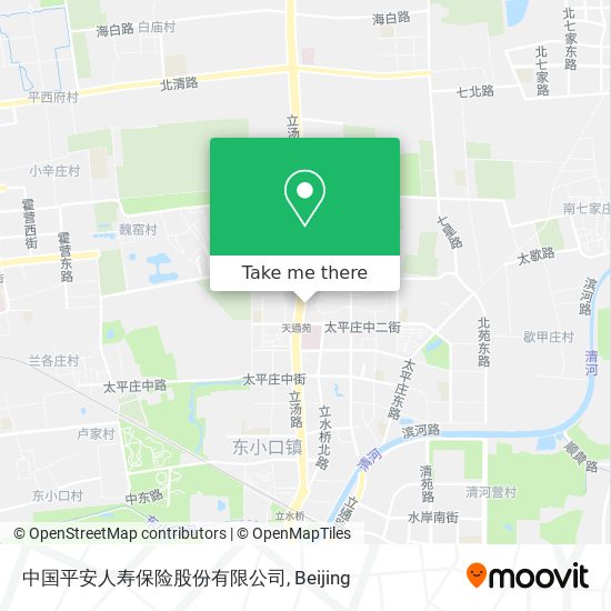 中国平安人寿保险股份有限公司 map