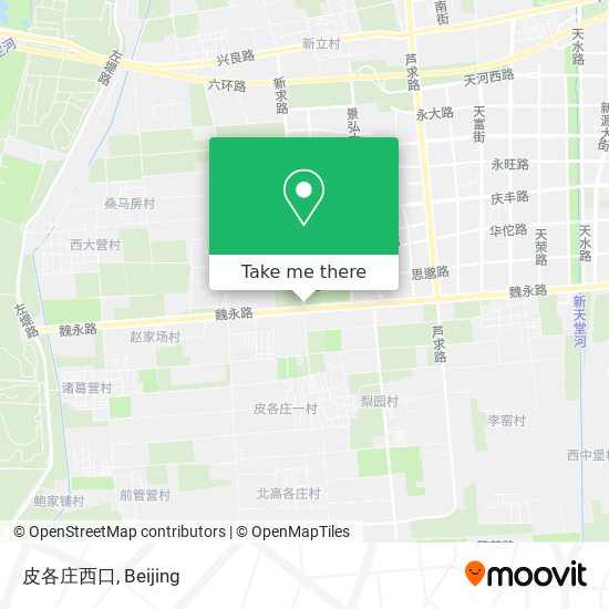 皮各庄西口 map