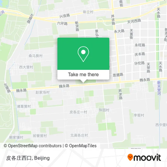 皮各庄西口 map