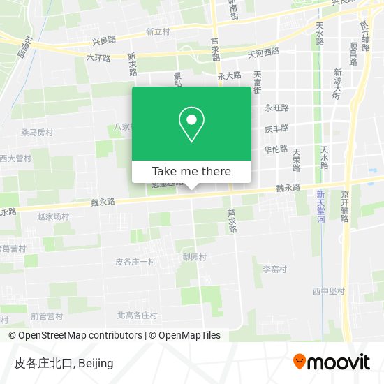 皮各庄北口 map