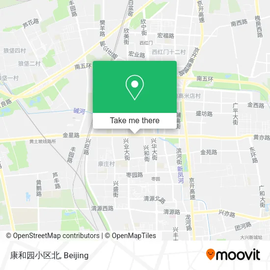 康和园小区北 map
