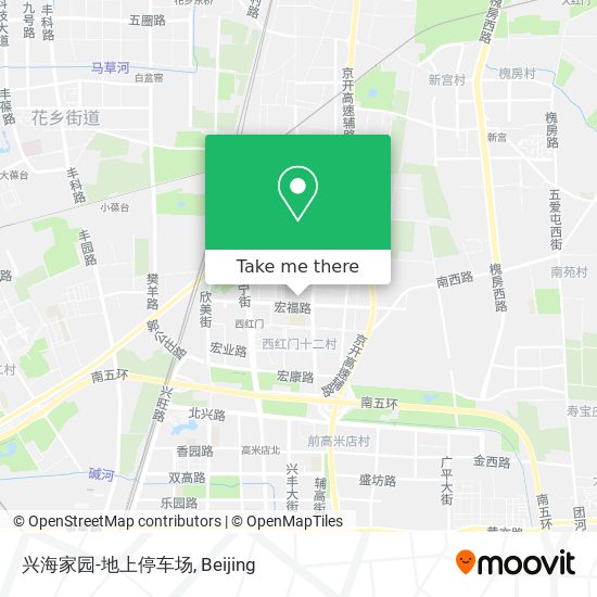 兴海家园-地上停车场 map