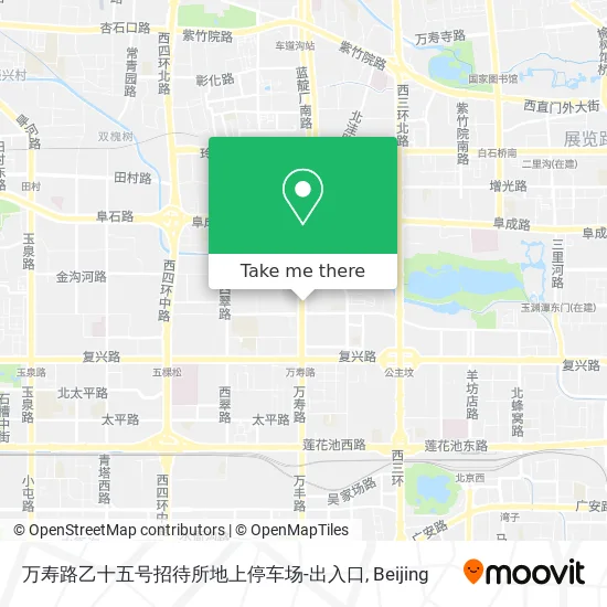 万寿路乙十五号招待所地上停车场-出入口 map