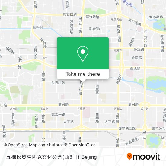 五棵松奥林匹克文化公园(西8门) map