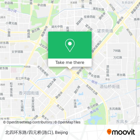 北四环东路/四元桥(路口) map
