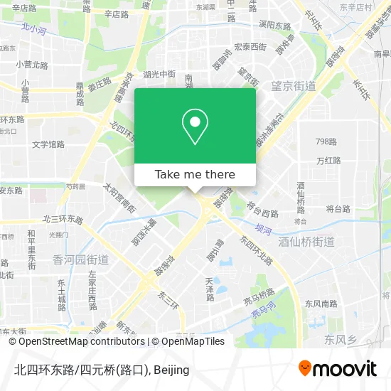 北四环东路/四元桥(路口) map