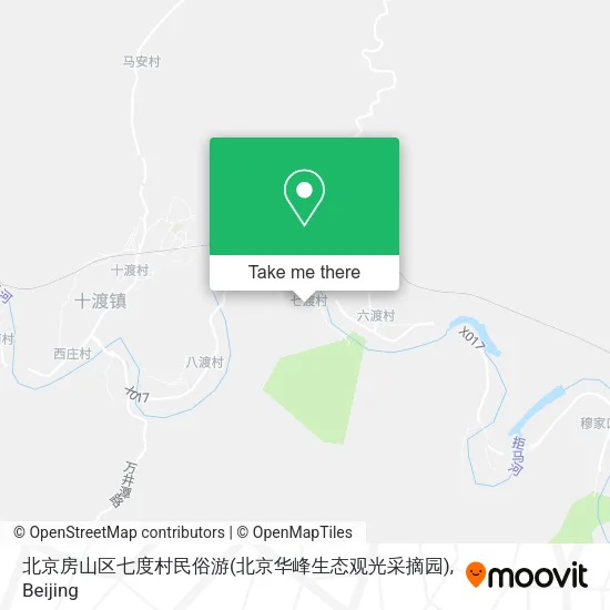 北京房山区七度村民俗游(北京华峰生态观光采摘园) map