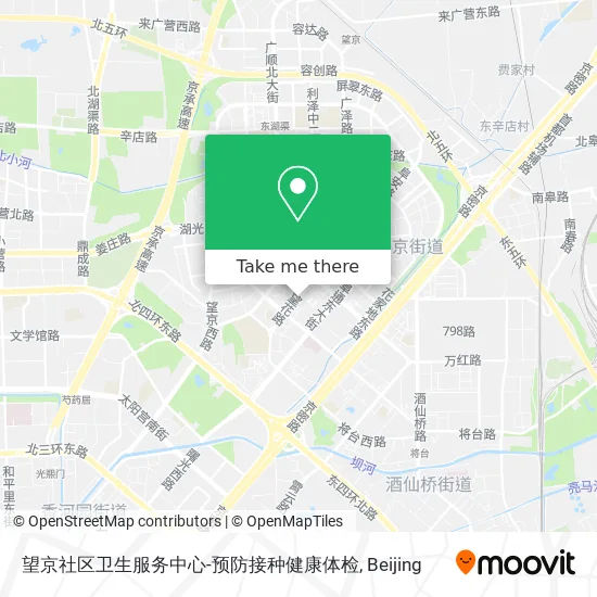 望京社区卫生服务中心-预防接种健康体检 map