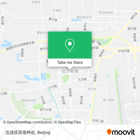 流感疫苗接种处 map