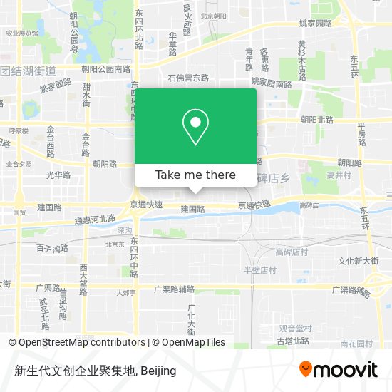 新生代文创企业聚集地 map