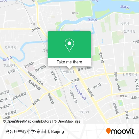 史各庄中心小学-东南门 map