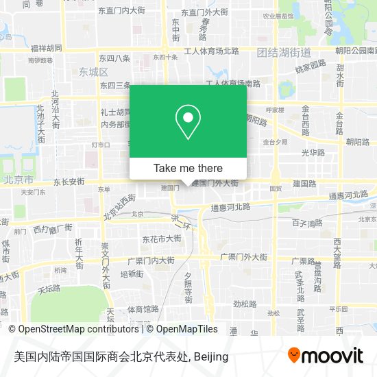 美国内陆帝国国际商会北京代表处 map