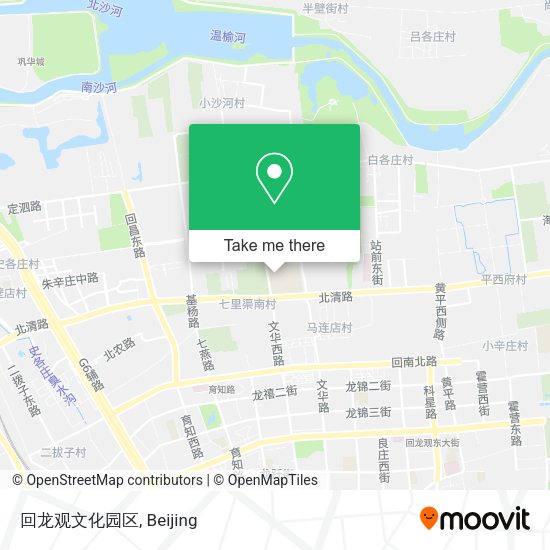 回龙观文化园区 map