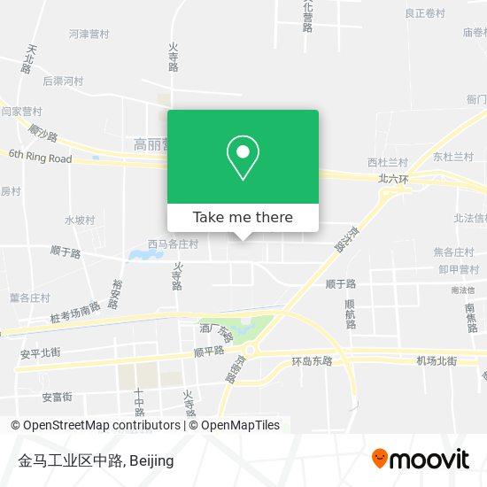 金马工业区中路 map