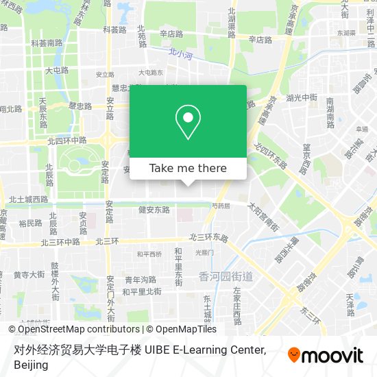 对外经济贸易大学电子楼 UIBE E-Learning Center map