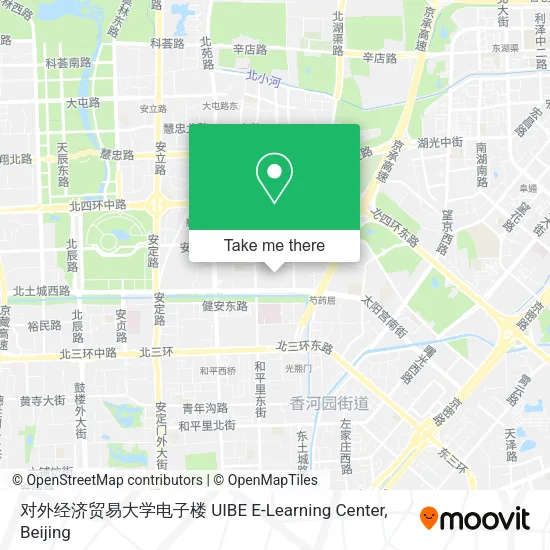 对外经济贸易大学电子楼 UIBE E-Learning Center map