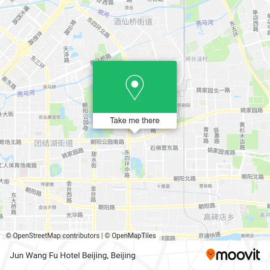 Jun Wang Fu Hotel Beijing map