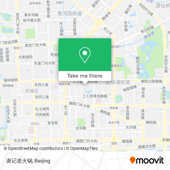 谢记老火锅 map