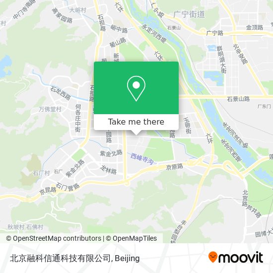 北京融科信通科技有限公司 map