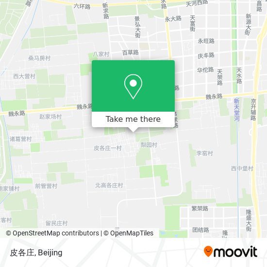 皮各庄 map