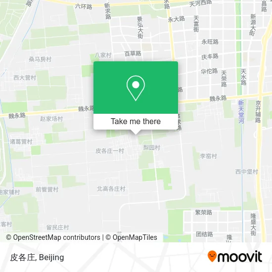皮各庄 map
