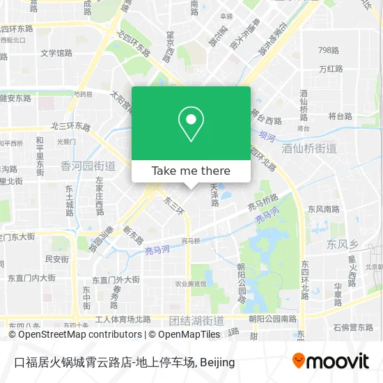 口福居火锅城霄云路店-地上停车场 map