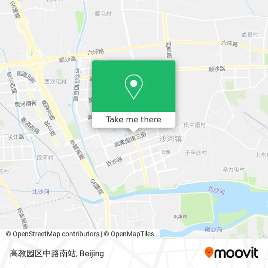 高教园区中路南站 map