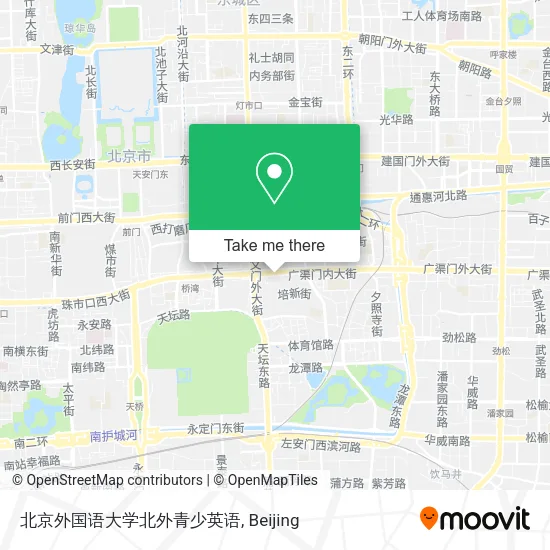 北京外国语大学北外青少英语 map