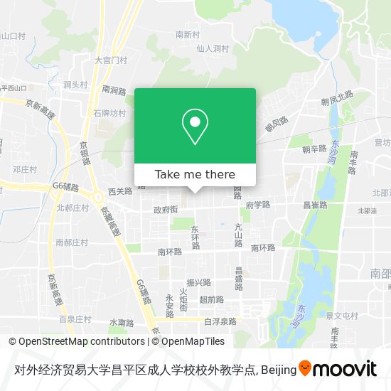 对外经济贸易大学昌平区成人学校校外教学点 map