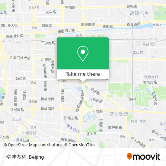 窑洼湖桥 map