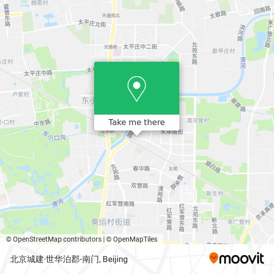 北京城建·世华泊郡-南门 map