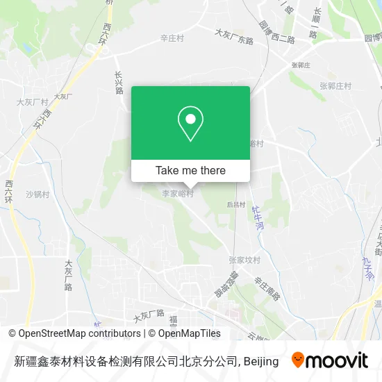 新疆鑫泰材料设备检测有限公司北京分公司 map