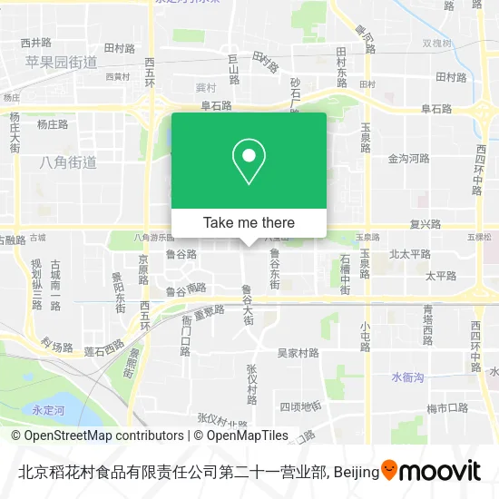 北京稻花村食品有限责任公司第二十一营业部 map