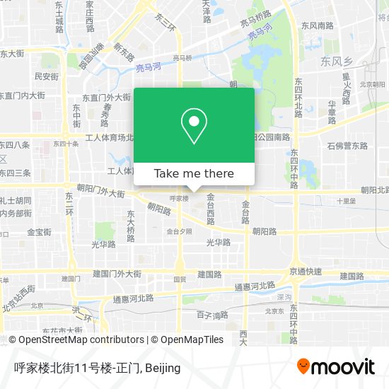 呼家楼北街11号楼-正门 map