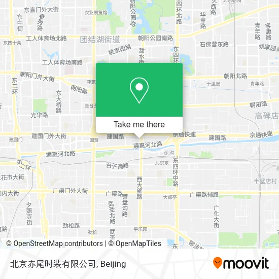 北京赤尾时装有限公司 map