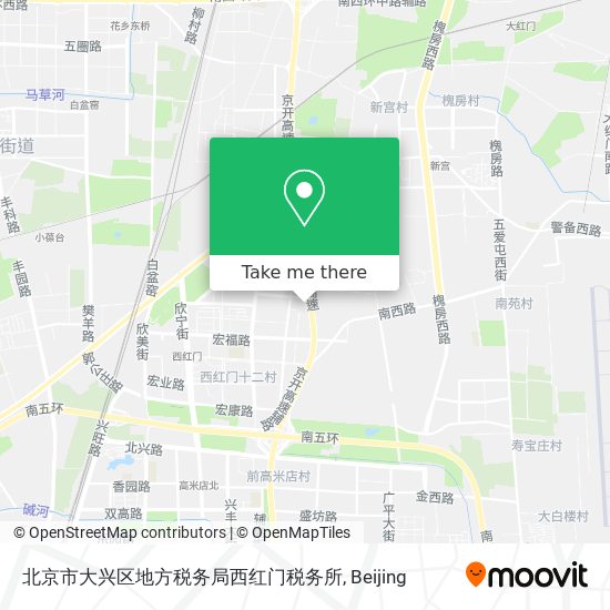 北京市大兴区地方税务局西红门税务所 map