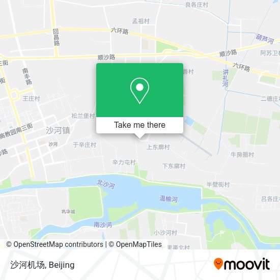 沙河机场 map