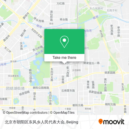 北京市朝阳区东风乡人民代表大会 map