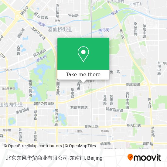 北京东风华贸商业有限公司-东南门 map