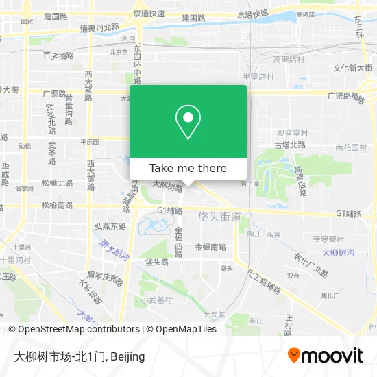大柳树市场-北1门 map