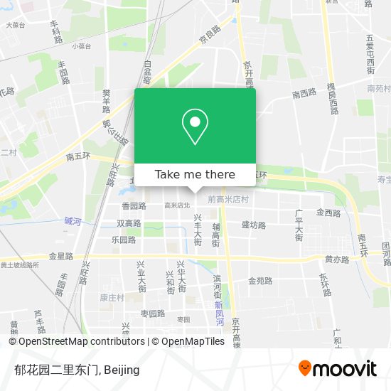 郁花园二里东门 map