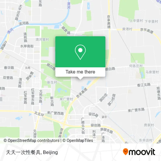 天天一次性餐具 map