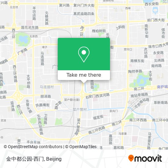 金中都公园-西门 map