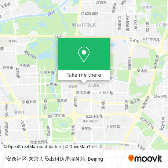 安逸社区-来京人员出租房屋服务站 map