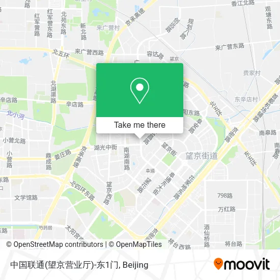 中国联通(望京营业厅)-东1门 map