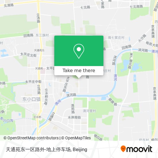 天通苑东一区路外-地上停车场 map
