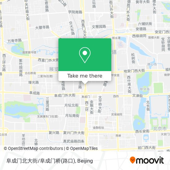 阜成门北大街/阜成门桥(路口) map
