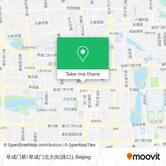 阜成门桥/阜成门北大街(路口) map