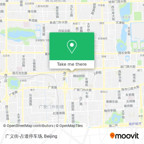 广义街-占道停车场 map